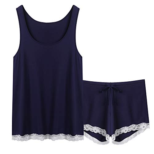 Pajamas Tank Top with Shorts Sleepwear Set AMP009 NB S Pajamas Tank Top with Shorts Sleepwear Set AMP009 NB S