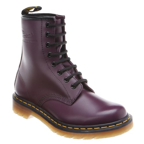 Dr. Martens Women's 1460 W 8-Eye Boot Purple Smooth 6 UK