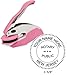 Pink Notary Seal Embosser and Self Inking Stamp Bundle | New Jersey