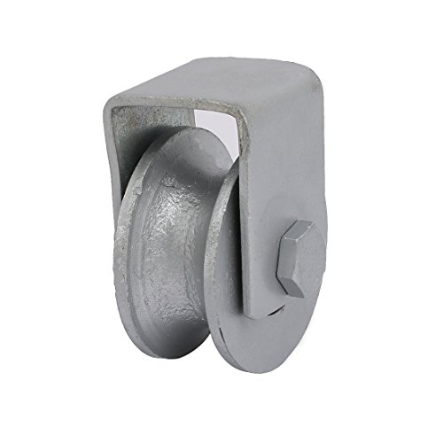 uxcell 60mm Diameter U Groove Rigid Wheel Rail Track Roller for Industrial Cart