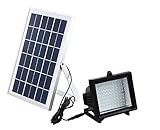 BIZLANDER Solar Powered Flood Light 5W 60LED 874 Lumens Security Light for Garden, Barn, Shed, Business Sign, Patio, Walkway