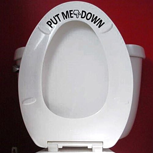 PUT ME DOWN Bathroom Toilet Seat Hand Vinyl Decal Sticker Sign Reminder for Him New Creative