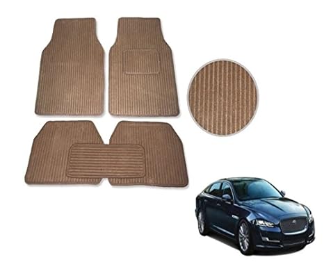 Premium Lining Beige Car Floor Mats For Jaguar Xj Pack Of 5