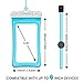 Cambond Floating Waterproof Phone Pouch, 3 Pack Waterproof Phone Case, Transparent PVC Water Proof Cell Phone Pouch Dry Bag with Lanyard for iPhone Xs Max XR X 8 7 6 Plus (White+Black+Orange)