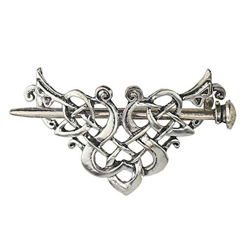 Tinsow 2 Pcs Silver Hair Accessories Hair Clips, Creative Hair Barrette Minimalist Hair Claw Hair Pin Hair Accessories for Women (Style C H) - Thumbnail 2