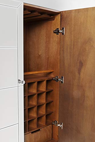 Kare 84265 Design Barschrank Luxury, edler Barschrank in verspiegelter Optik und eckigem Gestell aus Stahl, erhältlich… – Bild 8