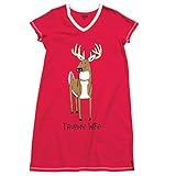 Lazy One Womens V-Neck Nightshirt 