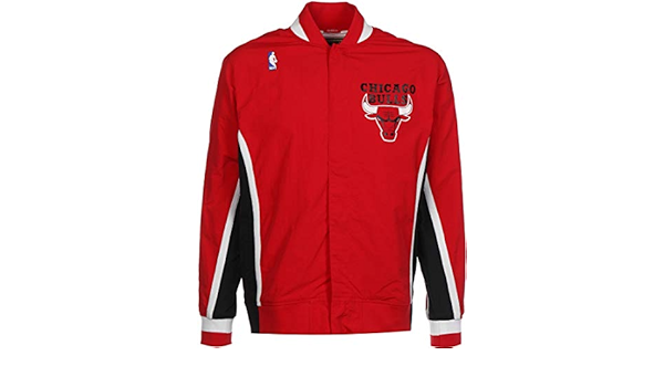 mitchell ness chicago bulls nba authentic warm up jacket red 1992 1993 jacke anorak windbreaker amazon ca clothing accessories