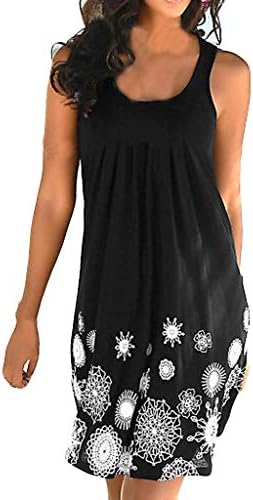 Women Casual Sundress, ❤️PANPANY Ladies Sale Backless Sleeveless V-Neck Maxi Dress Casual Striped Mini Beachwear Dress Loose Halter Neck Dress