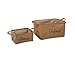 Ohuhu Jute Storage Baskets Organizers, 2-pack of 2 Sizes for Bookshelf, Cabinet, Kids Room, Playroom