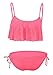 Bawdy Women's Sexy Mesh Ruffled Crop Bikini Set - Designed in USA