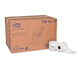 Tork Universal TM1619 Bath Tissue Roll, 2-Ply, 4" Width x 3.75" Length, White, Green Seal Certified (Case of 96 Rolls, 500 Per Roll, 48,000 Sheets)