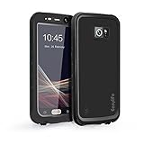 Galaxy S6 Waterproof Case,Easylife IP68 Certified Extreme Durable Shockproof Snowproof Full Sealed Case Cover Perfect Fit For Samsung Galaxy S6 (Black)