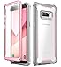 i-Blason Case for Galaxy Note 8 2017 Release, Ares Series Full-body Rugged Clear Bumper Case with Built-in Screen Protector (Pink)