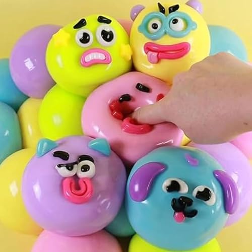 SLEEPHEAD®NEW Smushers Squishy - Curiosities Smushers Dog Face Swap Squishy Soft Moldable Cute Slow Rise Relaxing Sensory Fidget Relief for Adults Anxiety Relief (Pink) ﻿