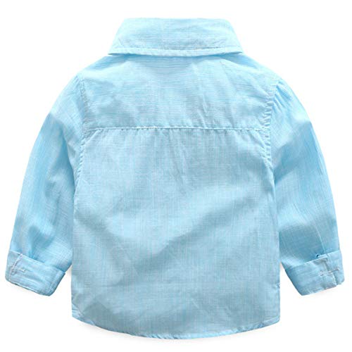 image for SANGTREE BABY Baby Boys Clothes, Long Sleeves Dress Shirt Dress Shirt 