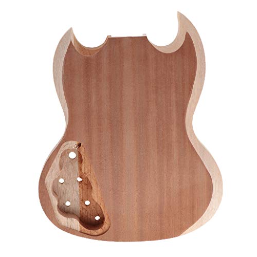 Almencla Unfinished Wood Guitar Body Material DIY for SQ Electric
