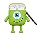 Punswan 3D Mike Airpod Green Case for Apple Airpods 1&2,Cute 3D Funny Cartoon Character Soft Silicone Catalyst Cover,Kawaii Fun Cool Keychain Design Skin,Fashion Cases for Girls Kids Boys Air pods