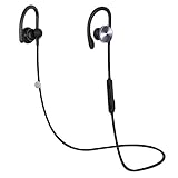 COULAX Bluetooth Headphones Wireless Over-Ear Headphones Sweatproof Running Earbuds with Mic Stereo Headset (Bluetooth 4.1, Secure Ear Hooks Design, 8 Hours Play Time)