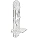 Prime-Line Products U 9397 Locking Shelf Pegs, 5 mm Peg, For Use With 3/4 in. Shelves, Plastic, Clear (Pack of 6)