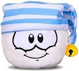 Disney Club Penguin 4 Inch Series 11 Plush Puffle White with Striped Cap Includes Coin with Code!