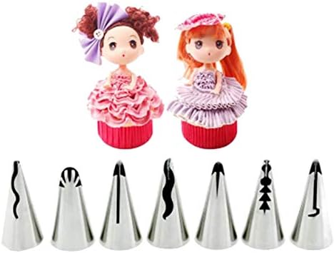 Russain Piping Frosting Tips. Perfect for Frill and Ruffle Icing to Decorate Cakes. Must Have for All Bakers. Set of 7!
