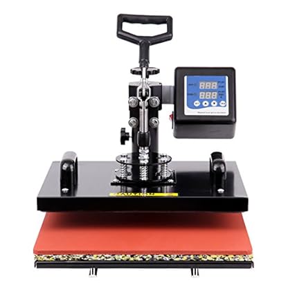 Ridgeyard 15.6 inch x 12.4 inch 1000W 360 Degree Swing Away Digital Heat Press Photo T-shirt Sublimation Transfer Machine 110V