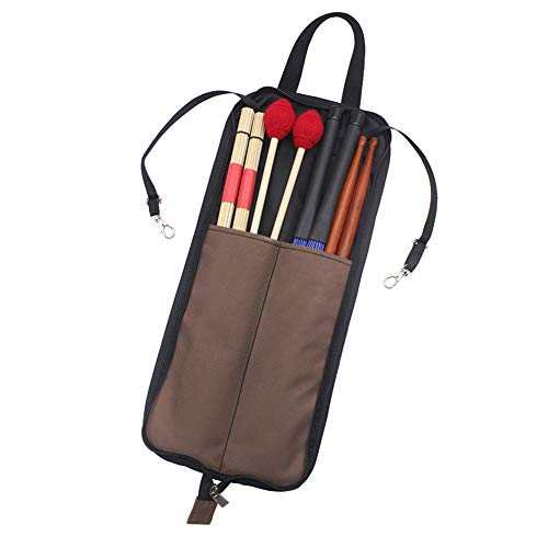 EDTara Drumstick Bag Case Drum Stick Holder Portable Waterproof Percusssion Drum Mallet Bag Carrying Strap - Thumbnail 6