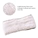 Hikon Fleece Lined Warm Cable Knit Winter Headband for Women Head wrap Ear Warmer Set of 3 Black Beige Dark Gray
