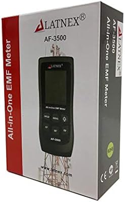 AF-3500 EMF Meter RF Detector y lector con certificado de calibración – Medidas de radiación EMF alta y baja de teléfonos móviles torres, Smart Meters, WiFi, líneas de alimentación, electrodomésticos, cajas eléctricas: