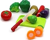 Little Treasures Healthy Vegetables Toy for Children's Playtime Kitchen Fun, Cut Chop the Food for Pretend Play Eating Meal Time