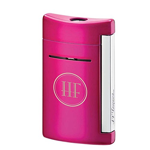 Personalized S.T. Dupont MiniJet Fushia Buzz Torch Flame Lighter with Free 2 Initial Engraving