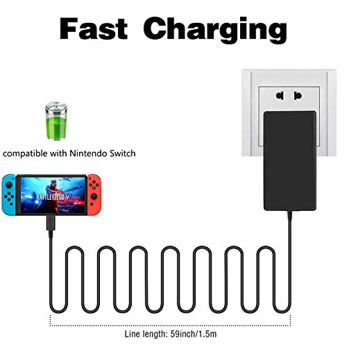 2 Charger+Nintendo+Adapter+Compatible+Controller