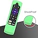 Fintie Remote Case for Roku Express 3930 (2019)/3900, Premiere+ 3921 (2019)/Premiere 3920, Streaming Stick+ 3810/Stick 3800 Remote, CaseBot (Honey Comb) Shockproof Silicone Cover, Green Glow