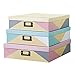 SLPR Decorative Cardboard Storage Boxes With Lids - Set of 3: Paperboard Photo Storage Box, Document Boxes for Organizing and Home Decor, Memory Box For Keepsakes