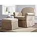 Baby Relax Swivel Glider and Ottoman Set, Hickory Brown Microfiber