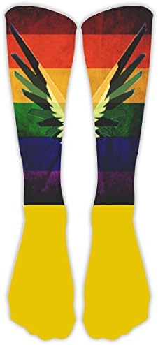 Bird-Maverick Xmas Unisex Family High Knee Stockings 3D Printed Long Socks