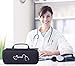 Esimen Carry Case for 3M Littmann Classic III 3M Littmann Lightweight II S.E.5870 Classic III Stethoscope Travel Bag，Extra Room for Taylor Percussion Reflex Hammer and Reusable LED Penlight (Black)
