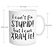 WalDeal 1 Piece, I Can't Fix Stupid But I Can X Ray It. Funny Coffee Mug, 11-OZ Fine Bone Ceramic White