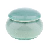Baoblaze Empty Flat Ceramics Cosmetic Tin Pot New