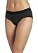 Jockey Women's Underwear Modern Micro Seamfree Hipster, Black, 6