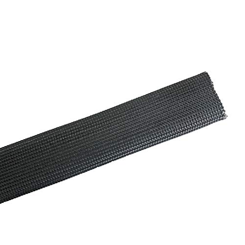 Fiberglass Heat Wrap Wire Shield Sleeve 1" IDX 10' Adjustable Black