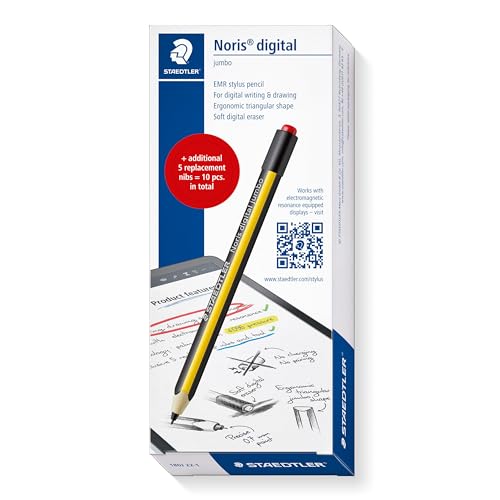 Staedtler Stylus Digitale Nero/Giallo, Compatibile con Dispositivi EMR