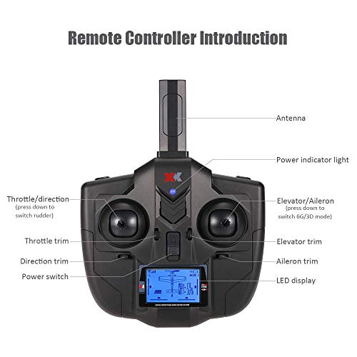 COLOR-LILIJ RC Remote Control Airplane - XK A430 2.4G 5CH - Brushless Motor 3D6G System RC Airplane EPS Aircraft,6-Axis Gyro - -3D / 6G Mode - Easy to Fly for Even Beginners(US Stock)