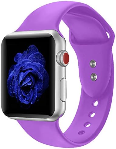 Straper Compatible with for Apple Watch Strap 38mm 42mm 40mm 44mm Straps Soft Silicone Compatible with for iWatch Series 5 4 3 2 1