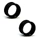 Pair of Silicone Double Flared Skin Eyelets: 00g, wearable length: 5/16