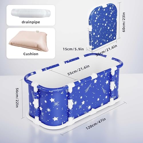 Kiseely Rectangular Portable Metal Bathtub 120cm No Installation Modern Polished Magic Star MP1