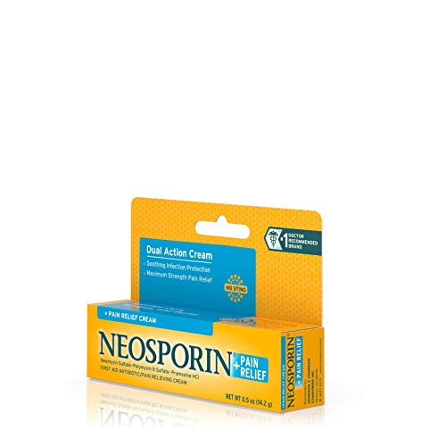 NEOSPORIN + PAIN RELIEF DUAL ACTION CREAM, .5 OZ