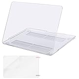 MOSISO MacBook Pro 15 inch Case 2019 2018 2017 2016 Release A1990 A1707, Plastic Hard Shell Cover & Screen Protector Compatible with MacBook Pro 15 inch with Touch Bar and Touch ID, Crystal Clear