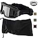 Lancer Tactical AERO 3mm Thick Dual Pane Lens Eye Protection Safety Goggle System ANSI Z87 1 Rated Industry Standard Panel Ventilated w/Anti-Scratch Shield Fully Adjustable